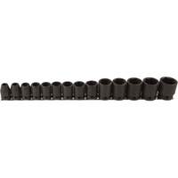 Socket Set, 14 Pcs, Impact, 1/2" Drive Size NTL Industrial