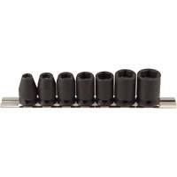Magnetic Socket Set, 7 Pcs, Impact, 3/8" Drive Size NTL Industrial