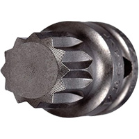 Socket Bit, Triple Square, 5 x 3/4" L, 1/4" Drive NTL Industrial