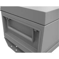 Jobsite Storage Box, 32" x 19" x 17-13/16", Steel, Grey UAI844 | NTL Industrial