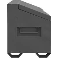 Jobsite Sloped Lid Storage Box, 60" x 30" x 39-3/8", Steel, Grey UAI849 | NTL Industrial