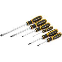 Phillips&reg;/Slotted Dual Material Screwdriver Set, 6 Pcs. NTL Industrial