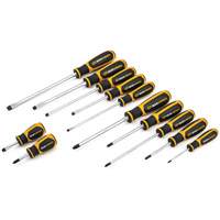 Phillips&reg;/Slotted Dual Material Screwdriver Set, 12 Pcs. NTL Industrial