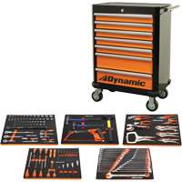 Ensemble d'outils pour m&eacute;canicien automobile avec armoire roulante, 125 morcea NTL Industrial