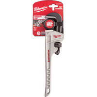 Pipe Wrench, 1-1/2" Jaw Capacity, 10" Long, Ergonomic Handle NTL Industrial