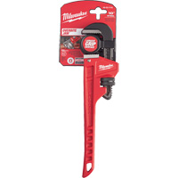 Pipe Wrench, 1-1/2" Jaw Capacity, 10" Long, Powder Coated Finish, Ergonomic Handle NTL Industrial