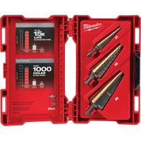 Step Drill Bit Set, 3 Pieces, High Speed Cobalt NTL Industrial