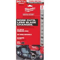 Lames-ruban pour coupes de m&eacute;taux extr&ecirc;mes, Acier rapide, 30-9/16" lo x 1/2" la x &eacute;paisseur 0,02", 12/14 dents par pouce NTL Industrial