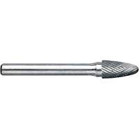 Drillco&reg; Magnum Double Cut Solid Carbide Burr, SG-1, 1/4" Dia., 1/4" Shank, 5/8" Depth of Cut NTL Industrial