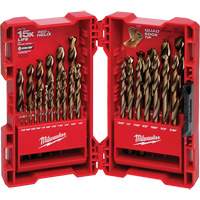 Red Helix Drill Bit Set, 29 Pieces, Cobalt NTL Industrial