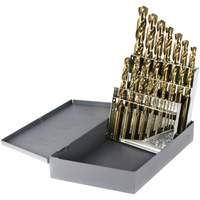Jeu de forets courts &agrave; usage intensif DRILLCO, 15 morceaux, Cobalt NTL Industrial
