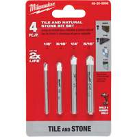 Natural Stone Bit Set, 4 Pieces, Carbide NTL Industrial