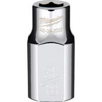 SAE Socket with Four Flat Sides, 3/8", 1/2" Drive, 6 Points NTL Industrial