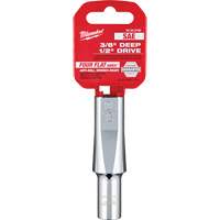SAE Socket with Four Flat Sides, 3/8", 1/2" Drive, 6 Points, Deep NTL Industrial