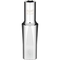 SAE Socket with Four Flat Sides, 3/8", 1/2" Drive, 6 Points, Deep NTL Industrial