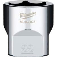 Metric Socket with Four Flat Sides, 22 mm, 3/8" Drive, 6 Points NTL Industrial