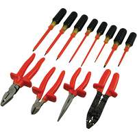 Insulated Screwdriver & Pliers Set, 1000 V, 12 Pcs NTL Industrial