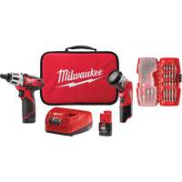 Screwdriver & Light Accessory Kit, Lithium-Ion, 12 V NTL Industrial