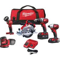 M18 5-Tool Combo Kit, Lithium-Ion, 18 V NTL Industrial