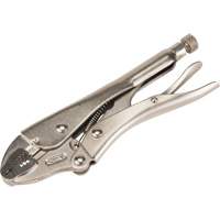 Locking Pliers with Wire Cutter, 7" Length, Curved Jaw UAV665 | NTL Industrial