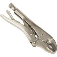 Locking Pliers with Wire Cutter, 7" Length, Curved Jaw UAV665 | NTL Industrial