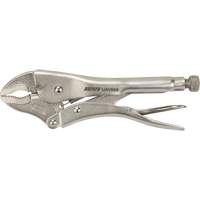 Locking Pliers with Wire Cutter, 10" Length, Curved Jaw UAV666 | NTL Industrial