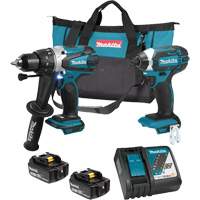 Trousse de 2 outils sans fil LXT avec moteurs sans balai, Lithium-ion, 18 V NTL Industrial