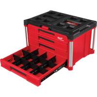 Boîte &agrave; outils avec 4 tiroirs PackOut, 16-3/10" x 22-1/5" x 14-3/10", Rouge NTL Industrial