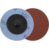 Support en tissu pour disques de ponçage pour rectifieuses — pour l'acier, 2" dia., Grain 100, Oxyde d'aluminium NTL Industrial