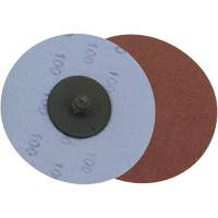Support en tissu pour disques de ponçage pour rectifieuses — pour l'acier, 3" dia., Grain 36, Oxyde d'aluminium NTL Industrial