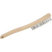 3LHSS Brosse &agrave; r&eacute;curer manuelle, Acier inoxydable, 3 x 19 rangs de fils, Longueur 13-3/4" NTL Industrial