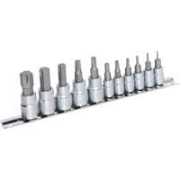JHBS-11M Hextractor Metric Bit Socket Set, Hex, 1/4"/3/8" Drive, 11 Pcs NTL Industrial