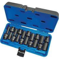 Universal Socket Sets, 10 Pcs, Impact, 3/8" Drive Size, Deep NTL Industrial