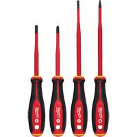 Insulated Slim Tip Screwdriver Set, 4 Pcs., Magnetic NTL Industrial