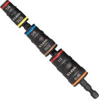 7-in-1 Flip Socket Set, 8 Pcs, Impact, 1/4'' Drive Size NTL Industrial