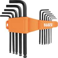 L-Style Ball-End Hex Key Wrench Set, 12 Pcs., Imperial NTL Industrial