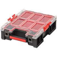 Arx&reg; Medium Tall Organizer with Bins, 10-2/5" x 14-3/10" x 4-1/5", Black NTL Industrial