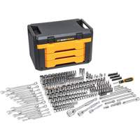 Jeu d'outils pour m&eacute;canicien &agrave; 6 pans dans boîte de rangement &agrave; trois tiroirs NTL Industrial