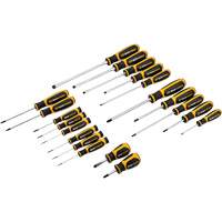 Phillips&reg;, Slotted, Torx&reg; Dual Material Screwdriver Set, 20 Pcs. NTL Industrial