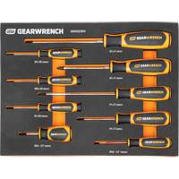 Phillips&reg; Dual Material Screwdriver Set in Foam Storage Tray, 9 Pcs. NTL Industrial