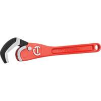 Self-Adjusting Steel Pipe Wrench, 2-1/2" Jaw Capacity, 16" Long, Powder Coated Finish, Non-Ergonomic Handle NTL Industrial
