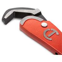 Self-Adjusting Steel Pipe Wrench, 2-1/2" Jaw Capacity, 16" Long, Powder Coated Finish, Non-Ergonomic Handle NTL Industrial