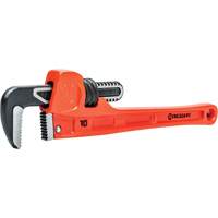 SLIM JAW Pipe Wrench, 1-9/10" Jaw Capacity, 10" Long, Powder Coated Finish, Non-Ergonomic Handle NTL Industrial