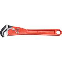 Self-Adjusting Pipe Wrench, 1-1/2" Jaw Capacity, 12" Long, Powder Coated Finish, Non-Ergonomic Handle NTL Industrial