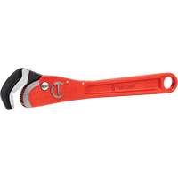Self-Adjusting Pipe Wrench, 1-1/2" Jaw Capacity, 12" Long, Powder Coated Finish, Non-Ergonomic Handle NTL Industrial