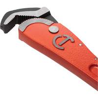 Self-Adjusting Pipe Wrench, 1-1/2" Jaw Capacity, 12" Long, Powder Coated Finish, Non-Ergonomic Handle NTL Industrial