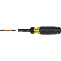 15-in-1 Ratcheting Impact-Rated Multi-Bit Torsion Zone Screwdriver, 9-1/2" L, Cushion Grip Handle NTL Industrial