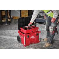 PACKOUT Rolling Tool Box, 18" x 22" x 19-1/2", Black/Red NTL Industrial