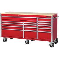 PRC7215 Armoire roulante de s&eacute;rie Pro, 15 tiroirs, 72" la x 24" p x Rouge NTL Industrial