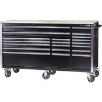 HDRC7220 Armoire mobile de s&eacute;rie HD, 20 tiroirs, 72" la x 24" p x 42-3/10" h, Noir NTL Industrial